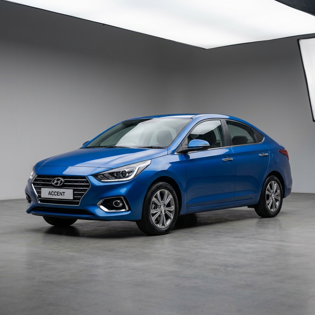 Hyundai accent-blue